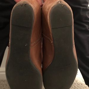 Brown knee high boots